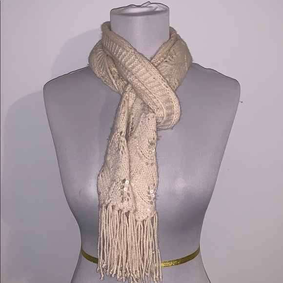 Express Accessories - Express Knitted scarf with sequence detail